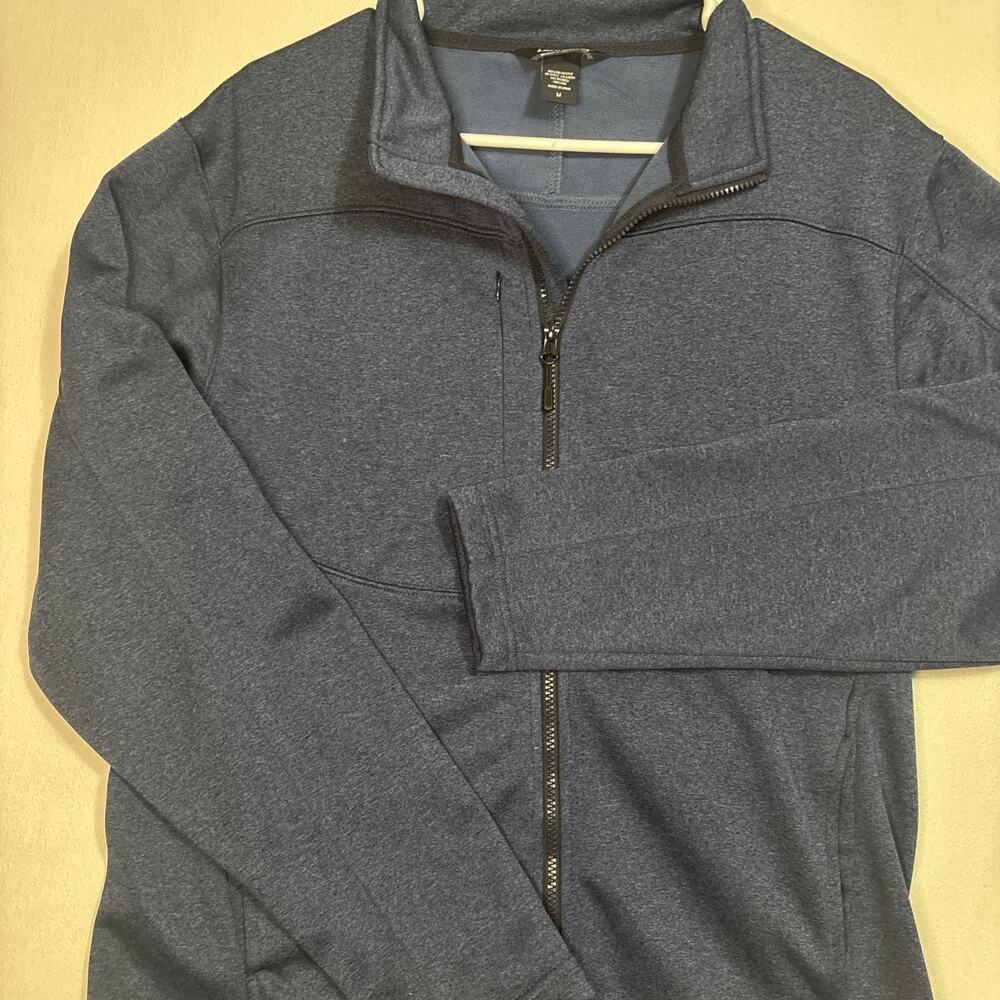 Landway Soft Shell Men's Size Large Med Jacket Full Zip With Lining Blue
